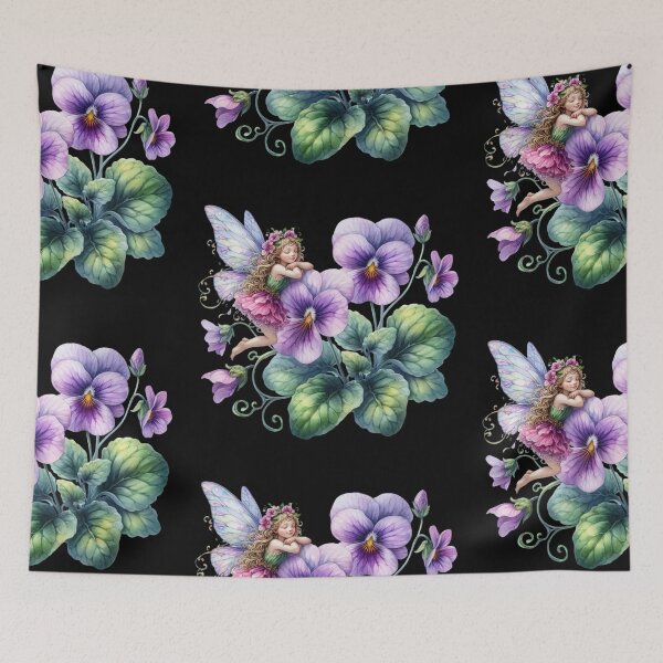 Item preview, Fairy Among Purple Flowers designed and sold by jierrfan.
