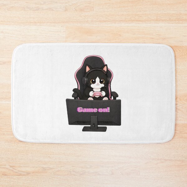 Item preview, Miso the Black Cat Gamer Sticker designed and sold by MAPCollectives.