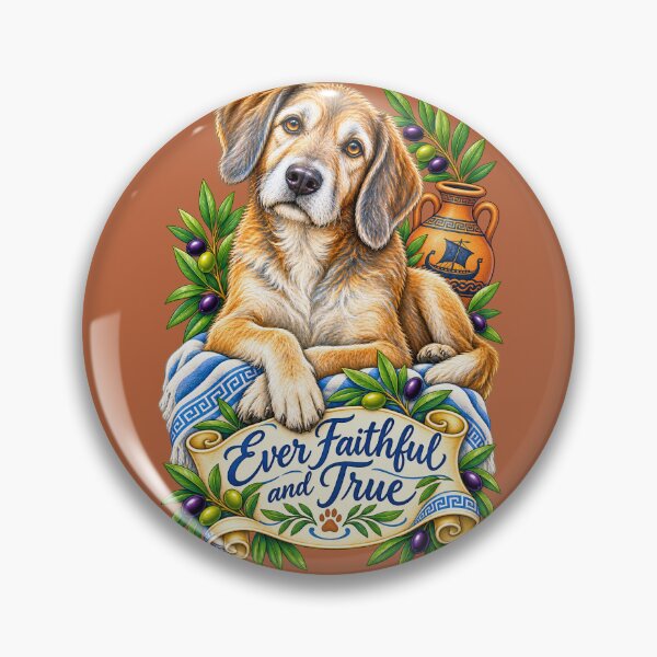 Item preview, Loyal Dog Greek Mythology Art — Argos Ever Faithful and True designed and sold by kornkobart.