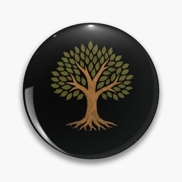 Item preview, Vintage Tree with Green Leaves Nature Roots Forest designed and sold by Moizento.