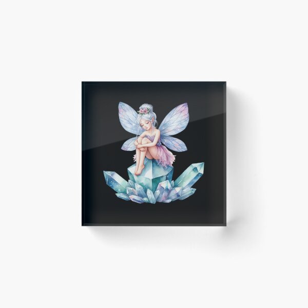 Item preview, Fairy Sitting on Crystal Cluster designed and sold by jierrfan.
