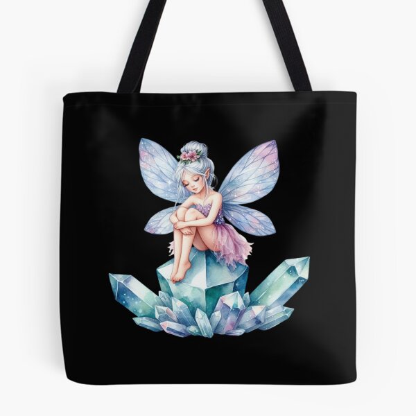 Item preview, Fairy Sitting on Crystal Cluster designed and sold by jierrfan.