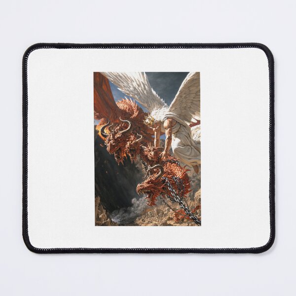 Item preview, Celestial Angel vs Dragon – Epic High‑Resolution Fantasy Battle Artwork designed and sold by D Digital Art.