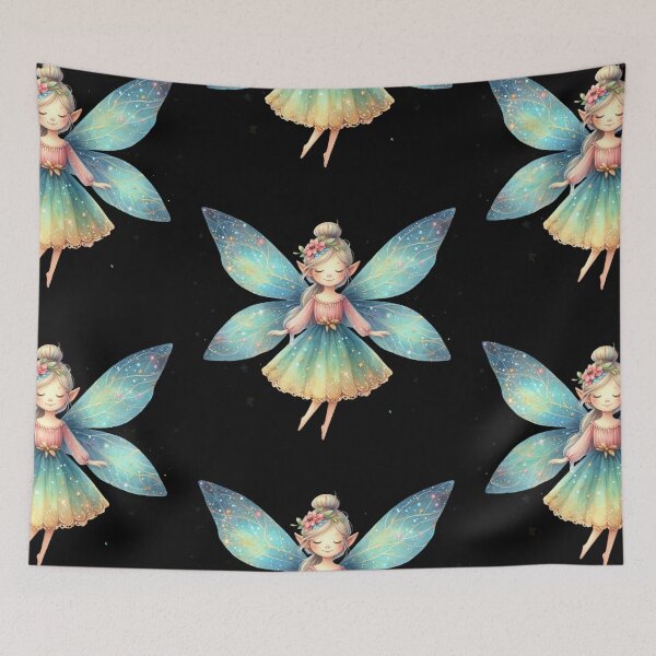 Item preview, Delicate Fairy with Glowing Wings designed and sold by jierrfan.