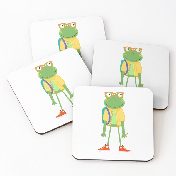 Item preview, Sir Bobbington The Third Goes Back To School - Cute Frog Sticker  designed and sold by Sissy’s shop.