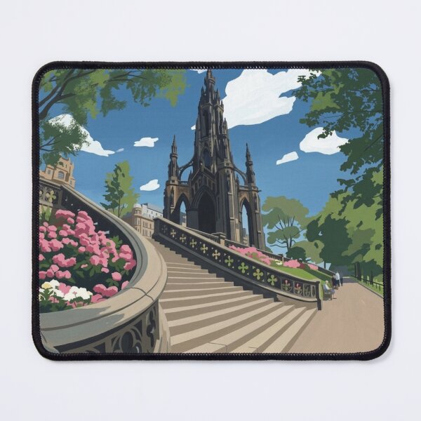 Item preview, Whispers Beneath Gothic Spires: A Dreamy Stroll in Princes Street Gardens designed and sold by S-and-W-4ever.