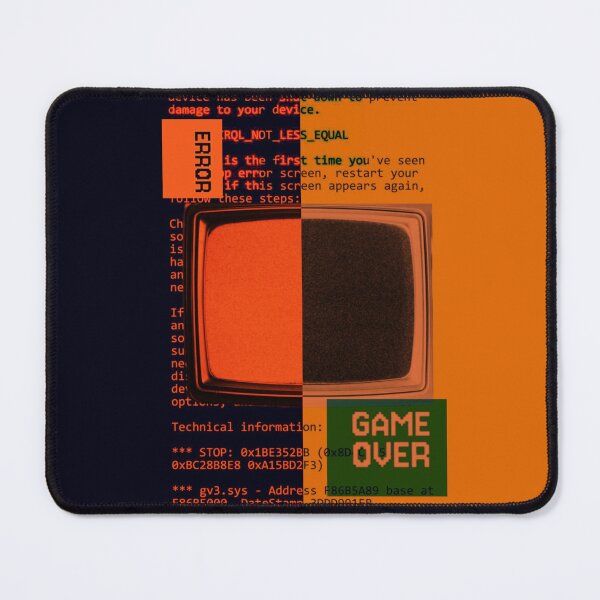 Item preview, Glitch Error Screen Retro TV Art (BSOD) designed and sold by furtix.