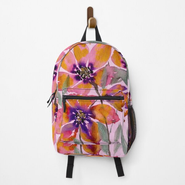 Item preview, Wild Radiance, Pink Gold and Violet Watercolour Flowers designed and sold by ArithraStudio.