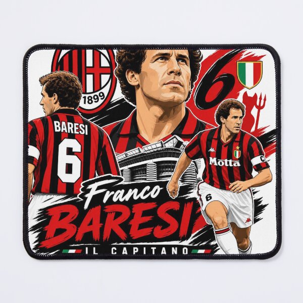 Item preview, Franco Baresi Il Capitano Milan Football Legend Sticker designed and sold by FirstCheck.