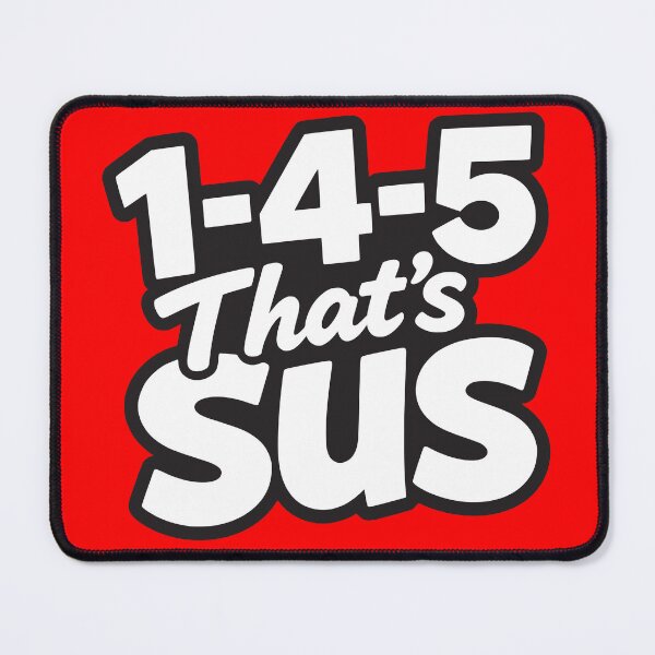Item preview, 1-4-5 That's Sus - Funny Sus4 Chord Music Theory Pun designed and sold by CR-Studio.
