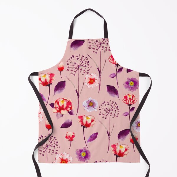 Item preview, Watercolor Floral Harmony — Pink & Purple Garden Pattern designed and sold by behappyandrelax.