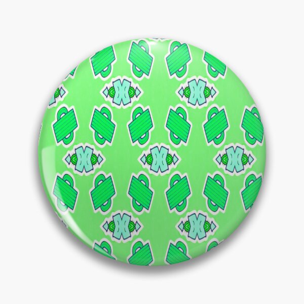 Item preview, Bright Green & Turquoise Abstract Geometric Pattern designed and sold by PoloPrintsUK.