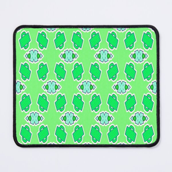 Item preview, Bright Green & Turquoise Abstract Geometric Pattern designed and sold by PoloPrintsUK.