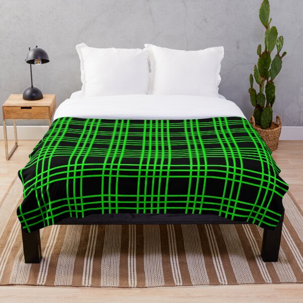 Item preview, Green Flannel Grid Pattern designed and sold by Wolf Wendigo.
