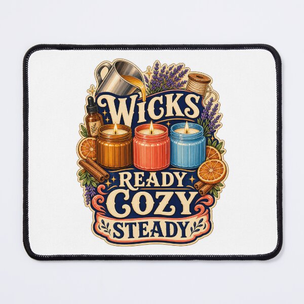Item preview, Wicks Ready Cozy Steady Candle Maker Art designed and sold by CheerfulNest.