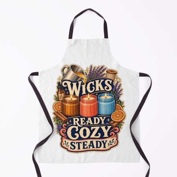 Item preview, Wicks Ready Cozy Steady Candle Maker Art designed and sold by CheerfulNest.