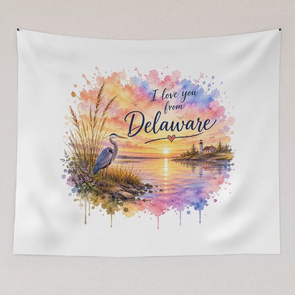 Item preview, First Light of Delaware: A Coastal Sunrise of Love designed and sold by BlissBlvdShop.