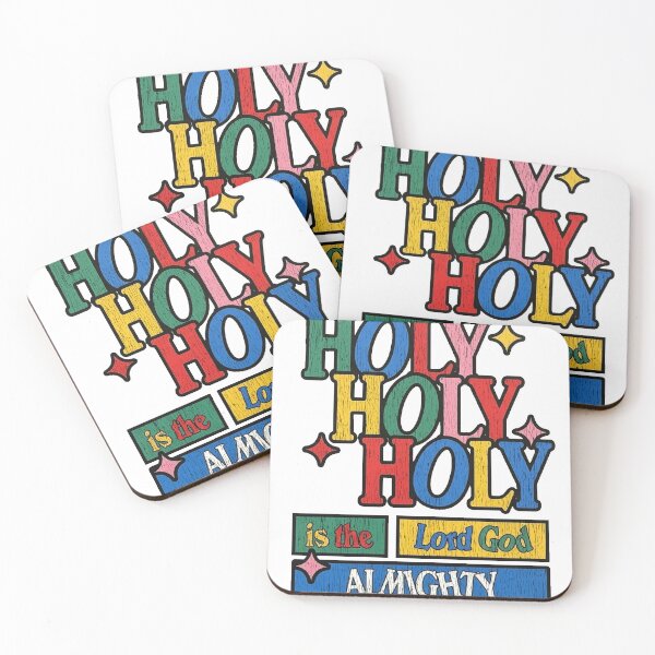 Item preview, Holy Holy Holy Christian Typography designed and sold by ThrottleStudios.