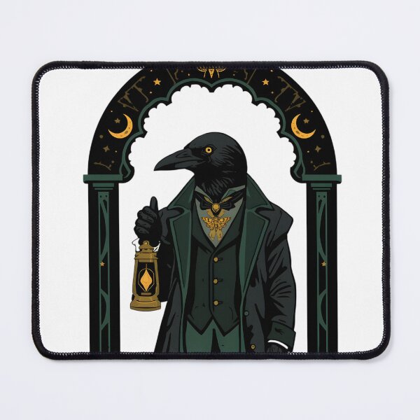 Item preview, Victorian Gentleman Crow Holding a Lantern designed and sold by werzixr.