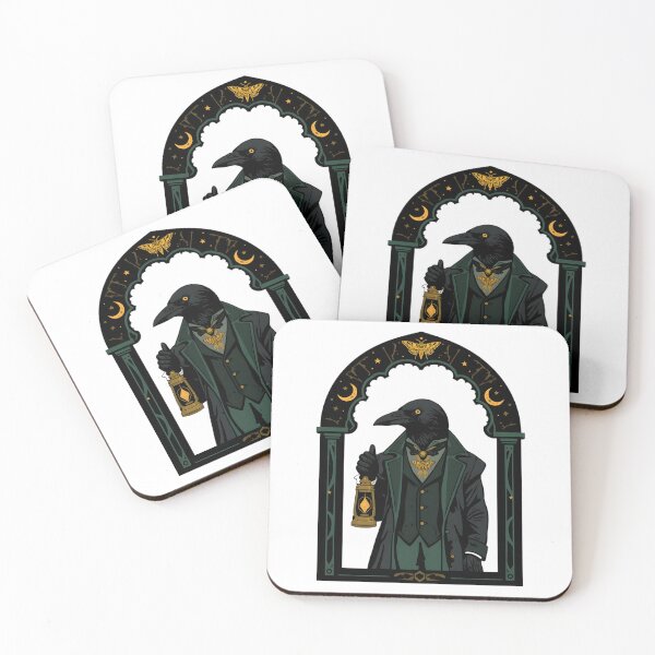 Item preview, Victorian Gentleman Crow Holding a Lantern designed and sold by werzixr.