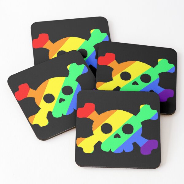 Item preview, Rainbow Skull designed and sold by Vampirebunnystu.