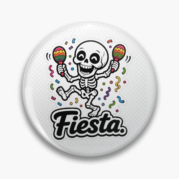 Item preview, Fiesta Skeleton Dancing with Maracas – Funny Spanish Celebration designed and sold by SkeletonMood.