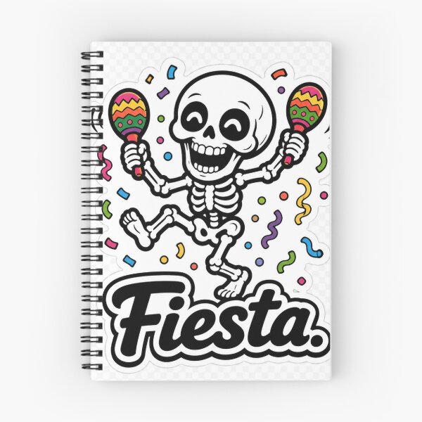 Item preview, Fiesta Skeleton Dancing with Maracas – Funny Spanish Celebration designed and sold by SkeletonMood.