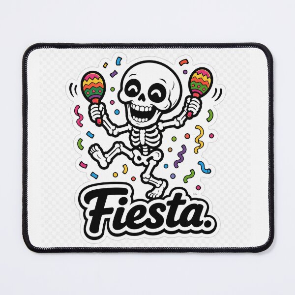 Item preview, Fiesta Skeleton Dancing with Maracas – Funny Spanish Celebration designed and sold by SkeletonMood.