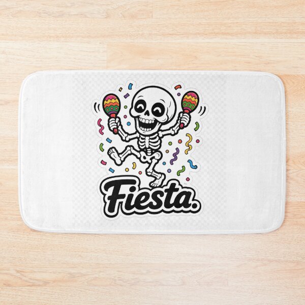 Item preview, Fiesta Skeleton Dancing with Maracas – Funny Spanish Celebration designed and sold by SkeletonMood.