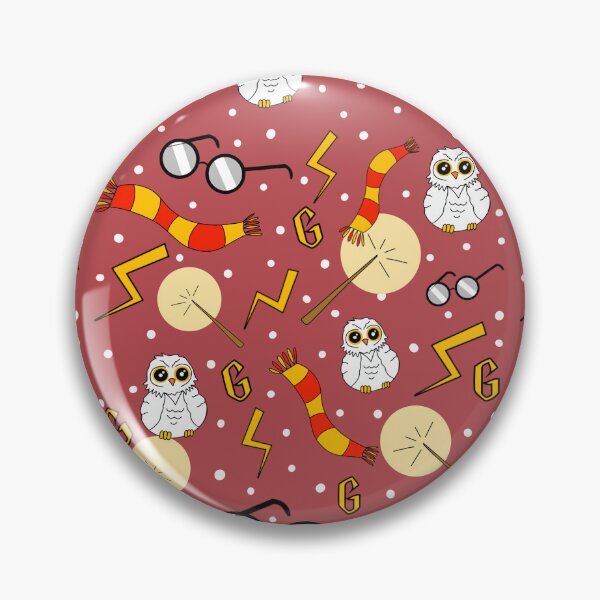 Item preview, Owls, scarfs and glasses red and gold pattern  designed and sold by RavenAMarie .