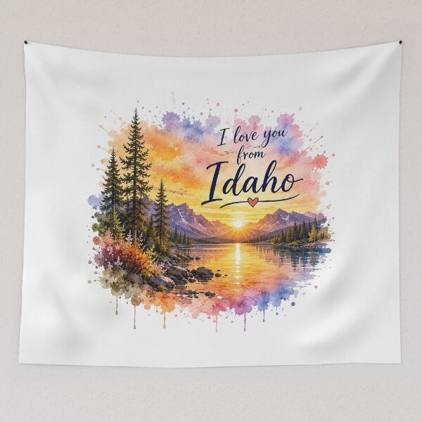 Item preview, Gem State Heartlight: Love at an Idaho Sunrise designed and sold by BlissBlvdShop.