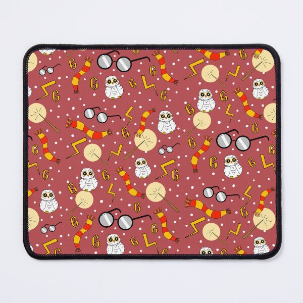 Item preview, Owls, scarfs and glasses red and gold pattern designed and sold by RavenAMarie .