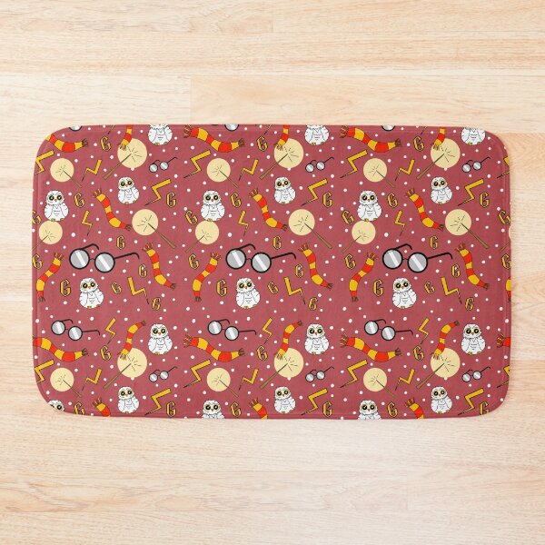 Item preview, Owls, scarfs and glasses red and gold pattern  designed and sold by RavenAMarie .