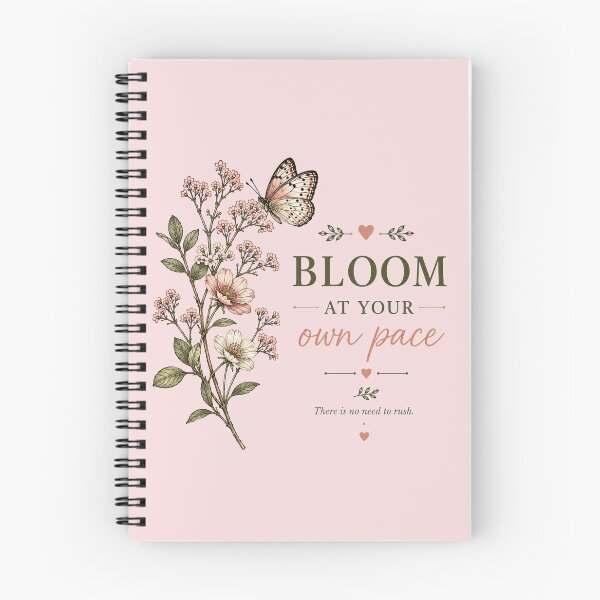 Item preview, Bloom At Your Own Pace – Vintage Botanical Butterfly Floral Art designed and sold by TinyHeroLab.
