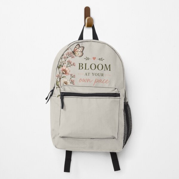 Item preview, Bloom At Your Own Pace – Vintage Botanical Butterfly Floral Art designed and sold by TinyHeroLab.