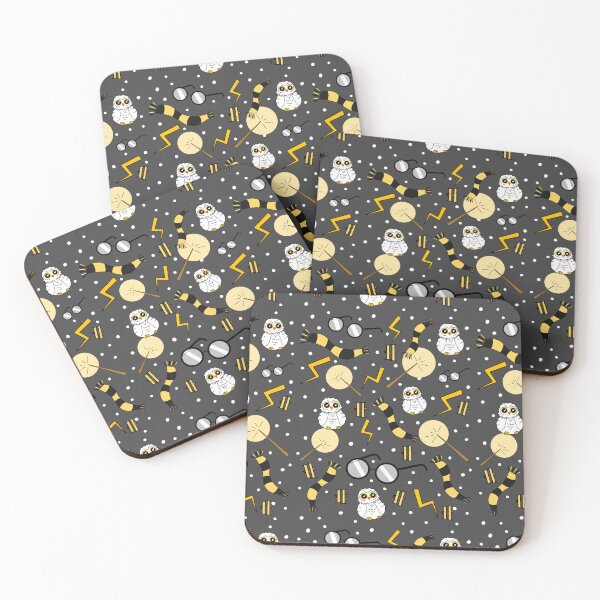 Item preview, Owls, scarfs and glasses yellow and black pattern lighter designed and sold by RavenAMarie .