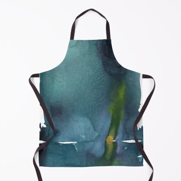 Item preview, Emergence from the Deep, Teal Abstract Watercolour designed and sold by ArithraStudio.