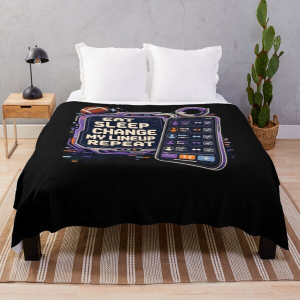 Item preview, Eat Sleep Change My Lineup Repeat Fantasy Football designed and sold by snowry.