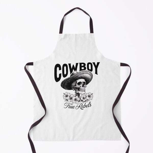 Item preview, Cowboy Skeleton “True Rebels” – Vintage Western Skull and Floral Rebel Design designed and sold by Snifferius.