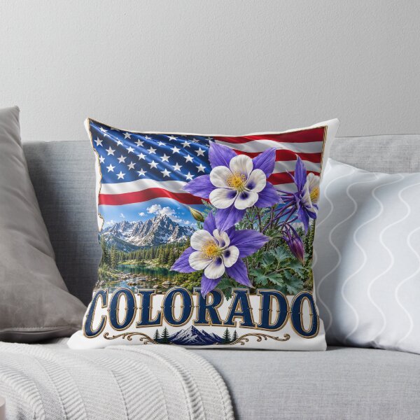 Item preview, Colorado Rocky Mountain Columbine State Pride American Flag Shirt – Centennial State Patriotic T-Shirt designed and sold by MOELYA.