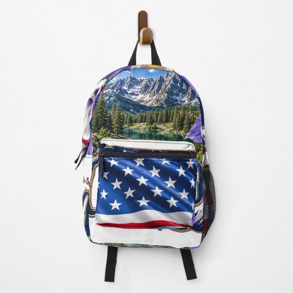 Item preview, Colorado Rocky Mountain Columbine State Pride American Flag Shirt – Centennial State Patriotic T-Shirt designed and sold by MOELYA.