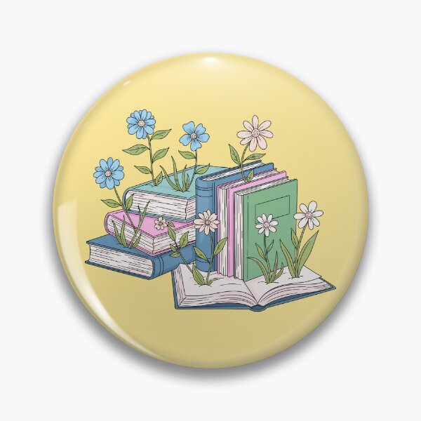 Item preview, Flowers books sticker designed and sold by DesignPMG.