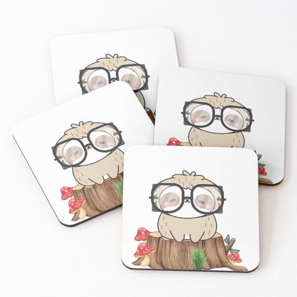Item preview, chibi forest sloth nature theme designed and sold by CAArtistVenusJ.