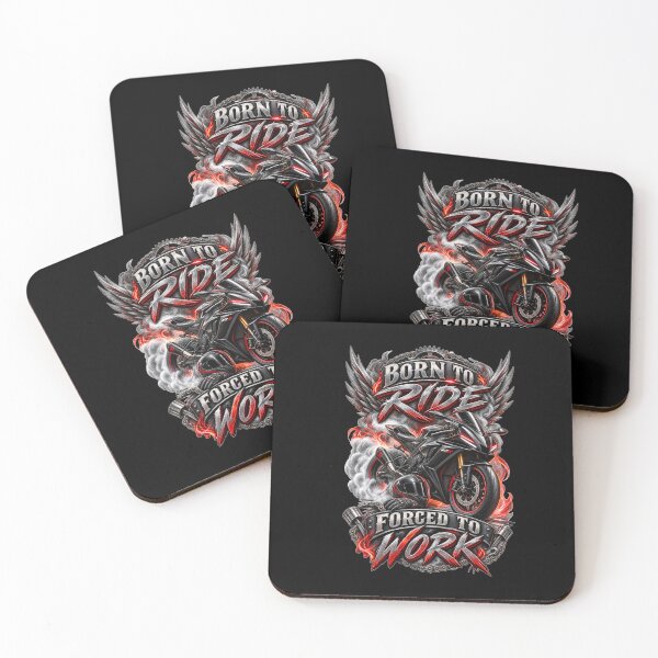 Item preview, Born To Ride Forced To Work designed and sold by Wild Ink Studio by Barbara.