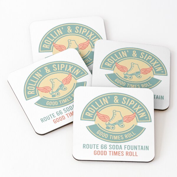 Item preview, Rollin' and Sippin', Retro Roller Skate Soda Fountain designed and sold by alex889art.