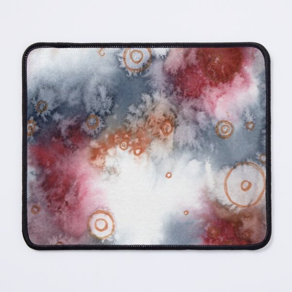 Item preview, Signals in the Weather, Grey and Crimson Abstract Watercolour designed and sold by ArithraStudio.