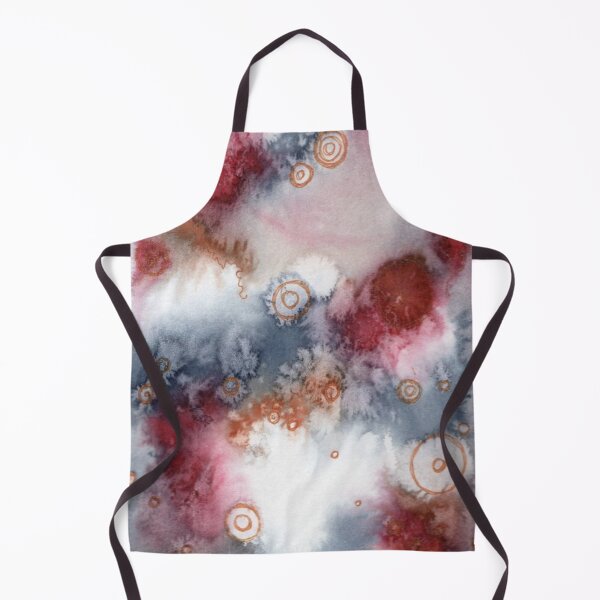 Item preview, Signals in the Weather, Grey and Crimson Abstract Watercolour designed and sold by ArithraStudio.