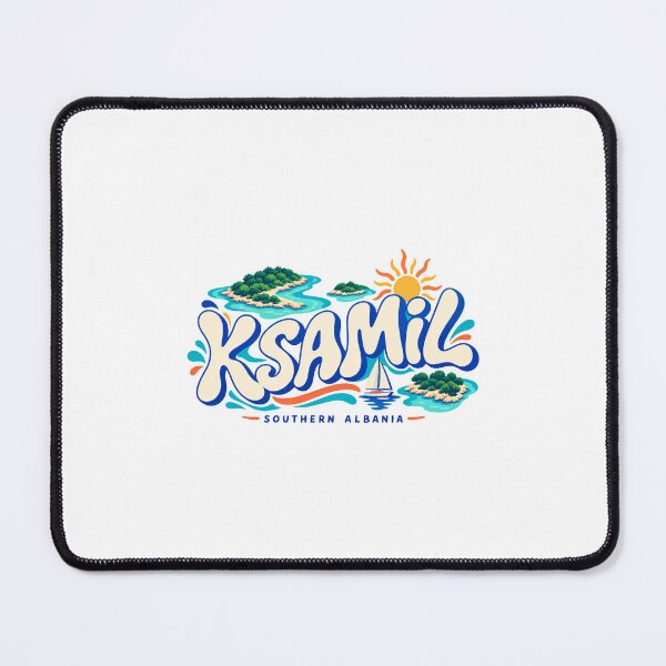 Item preview, Ksamil Southern Albania Wavy Travel Art designed and sold by AMICO77.