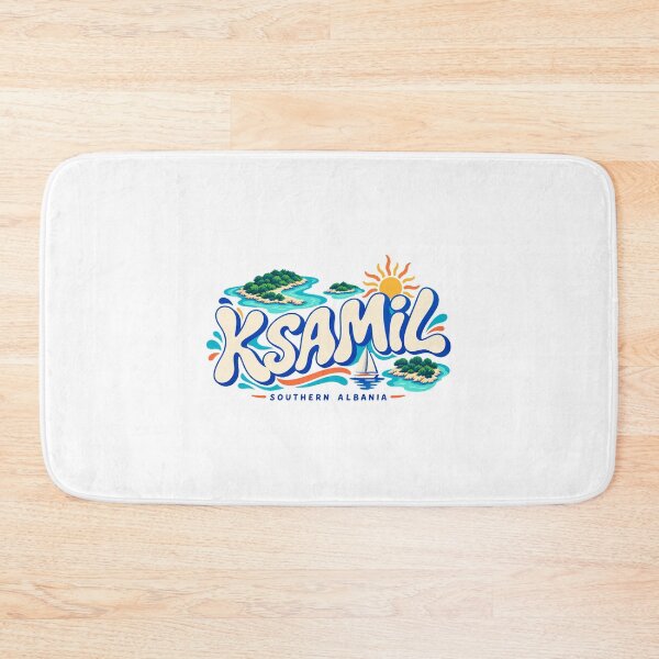 Item preview, Ksamil Southern Albania Wavy Travel Art designed and sold by AMICO77.