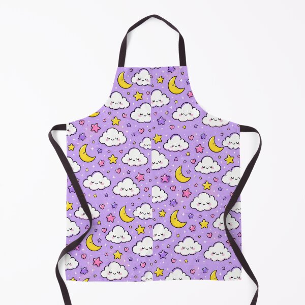Item preview, Kawaii Moon & Clouds Pattern designed and sold by Car23314.